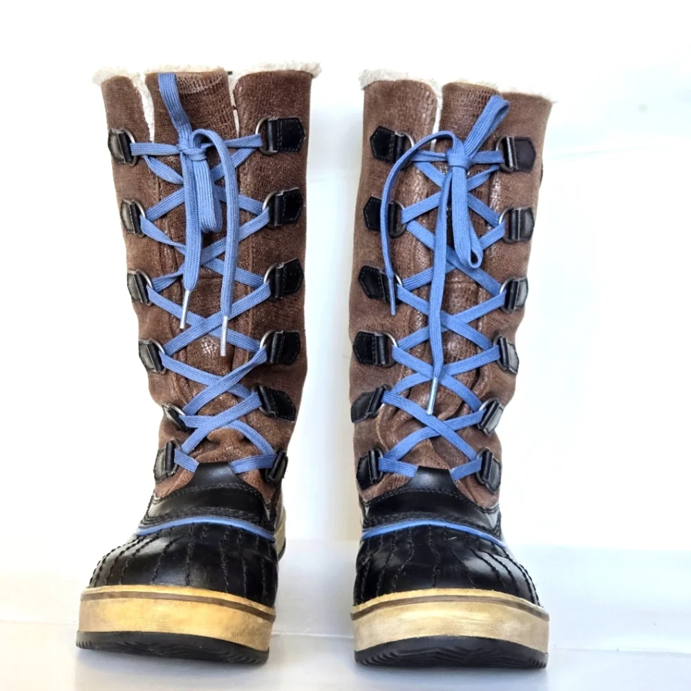 Sorel Tivoli high winter snow women's boot waterproof NL 1907-202 size 8 - Picture 2 of 9